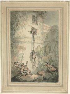 Escape de prisioneros franceses de Thomas Rowlandson
