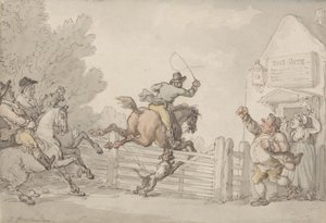 Evitando el peaje, c.1805-10 de Thomas Rowlandson