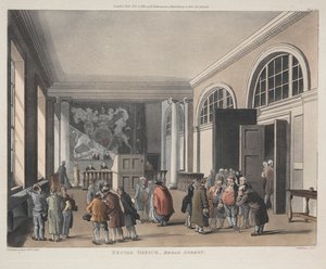 Oficina de impuestos, Broad Street de Thomas Rowlandson