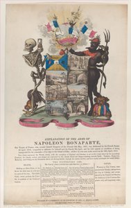 Explicación de las Armas de Napoleón Bonaparte, abril 1814