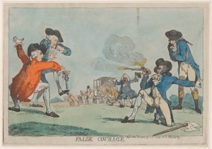 Falsa Valentía, 22 de noviembre de 1788 de Thomas Rowlandson