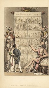 El Padre Tiempo mostrando a hombres y mujeres escenas de la vida de Thomas Rowlandson