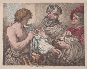 Filus Prodigus El hijo pródigo, 1783-95 de Thomas Rowlandson