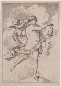 Fortuna con una bolsa, 1795-99 de Thomas Rowlandson