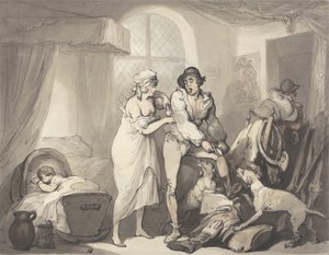 Las cuatro en el campo, c.1788-90 de Thomas Rowlandson
