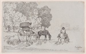 Tumbona de cuatro ruedas de Thomas Rowlandson
