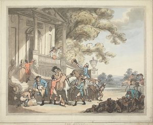 La caza del zorro [serie de seis]:   5. El regreso de Thomas Rowlandson