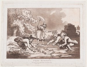 Caza de ranas de Thomas Rowlandson