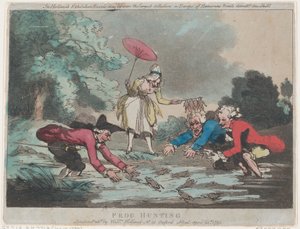 Caza de ranas, 20 de abril de 1790 de Thomas Rowlandson