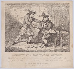 Frontispicio, Revisando para la Segunda Edición de Bellezas Pintorescas de Boswell