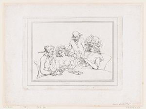 Partida de cribbage de Thomas Rowlandson