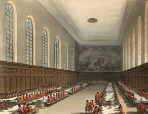 Vista general del interior del Hospital de Chelsea de Thomas Rowlandson