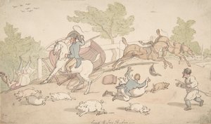 Yendo a Ivy Bridge de Thomas Rowlandson