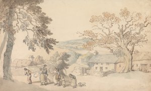 Los cosechadores se ponen en marcha de Thomas Rowlandson