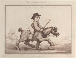 Logros del caballo, Boceto 2: ¡Un pavimentador!, 1 de agosto de 1799 de Thomas Rowlandson