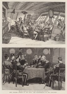 Cómo cambian las costumbres en la Marina, los refrigerios de dos siglos de Thomas Rowlandson