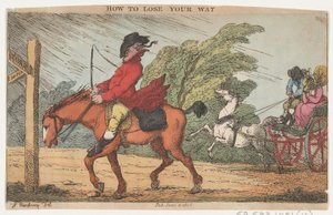 Cómo perder tu camino, 11 de junio de 1808 de Thomas Rowlandson