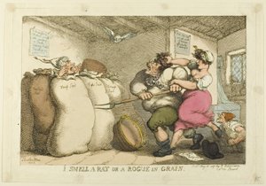 Huelo una rata o un pícaro en grano de Thomas Rowlandson