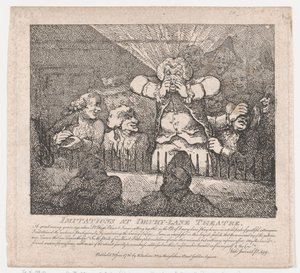 Imitaciones en el Teatro Drury-Lane Bellezas pintorescas de Boswell, Parte Segunda de Thomas Rowlandson