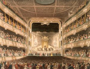 Interior del Teatro Covent Garden, Londres de Thomas Rowlandson