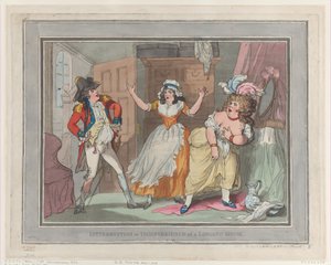 Interrupción o inconveniencia de una casa de huéspedes de Thomas Rowlandson