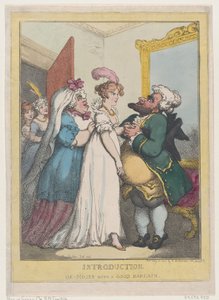 Introducción, o Moisés con una buena ganga de Thomas Rowlandson