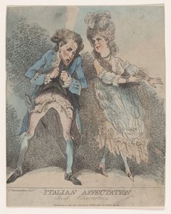 Afectación Italiana, Personajes Reales de Thomas Rowlandson