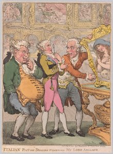 Comerciantes de Arte Italianos Engañando a Mi Lord Inglés de Thomas Rowlandson