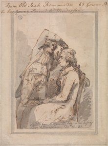 Jack Bannister en su camerino de Thomas Rowlandson