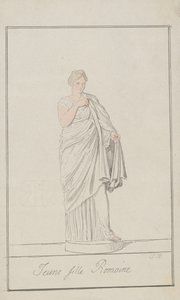 Joven romana de Thomas Rowlandson