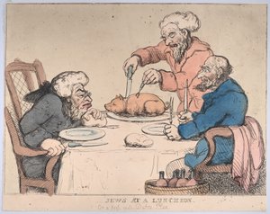Judíos en un almuerzo, 1794 de Thomas Rowlandson