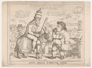 La barrera de peaje de John Bull de Thomas Rowlandson