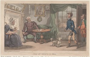 Johnny regresó seguro a su mamá, de Las Aventuras Militares de Johnny Newcome, 1815
