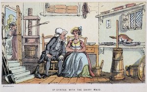 El doctor con una sirvienta - en Doctor Syntax