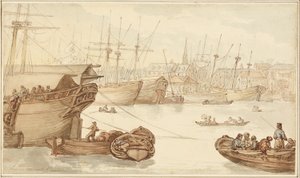Alcance de Limehouse de Thomas Rowlandson