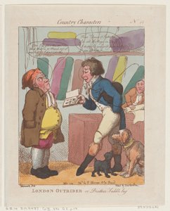 Jinete de Londres, o Hermano Saddlebag, 10 de septiembre de 1799 de Thomas Rowlandson