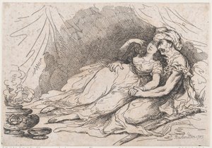 El amor en Oriente de Thomas Rowlandson