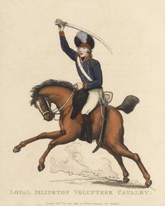 Caballería Voluntaria Leal de Islington, c.1799 de Thomas Rowlandson