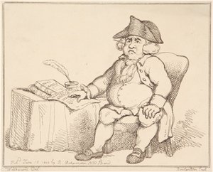 Man at Table de Thomas Rowlandson