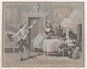 Manager & Spouter, 1 de julio de 1802 de Thomas Rowlandson