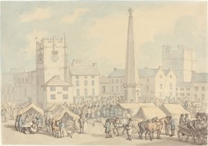Día de Mercado en Richmond en Yorkshire de Thomas Rowlandson