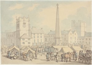 Día de mercado en Richmond, Yorkshire de Thomas Rowlandson