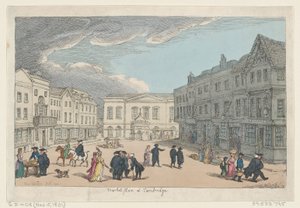 Plaza del Mercado en Cambridge, 15 de noviembre de 1801 de Thomas Rowlandson