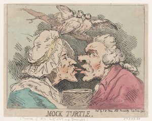 Falsa tortuga, 24 de enero de 1785 de Thomas Rowlandson