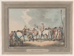 Montando [El Monte] de Thomas Rowlandson