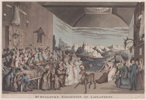 Exhibición de lapones de Mr. Bullock, 8 de febrero de 1822 de Thomas Rowlandson