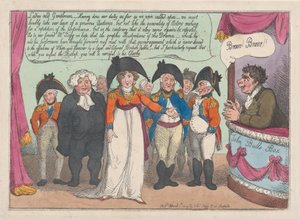 Despedida de la Sra. Clarke a su audiencia de Thomas Rowlandson