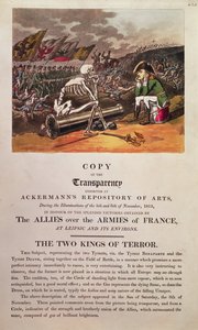 Napoleón y la Muerte sentados juntos en el campo de batalla de Leipzig