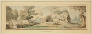 Ciudad nueva, iglesia vieja (isla de Wight) de Thomas Rowlandson