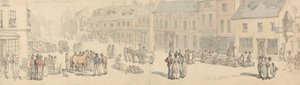 Newport High Street, Isla de Wight de Thomas Rowlandson